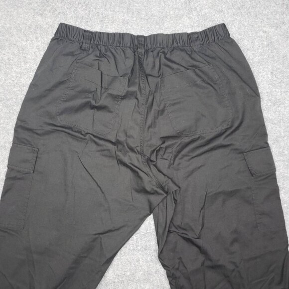 Rue21 Cargo Pants Womens Plus 2X Black High Rise Pockets Elastic Waist New - Picture 6 of 12